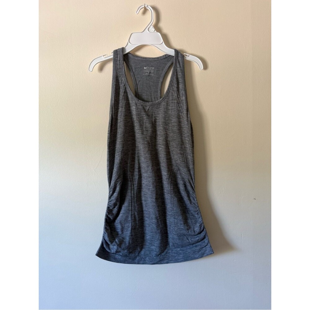 Athleta Charcoal Gray Racerback Tank - Lightweight Activewear